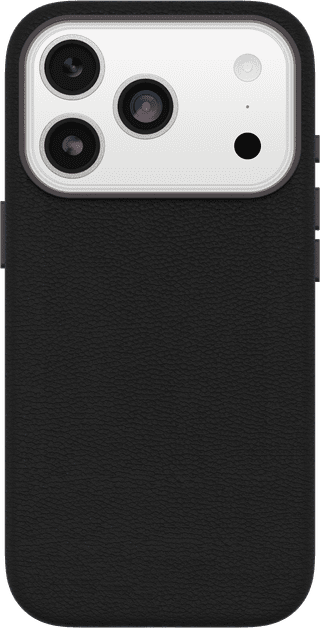 OtterBox Symmetry iPhone 17 Pro Back Cover with MagSafe Magnet Leather Black