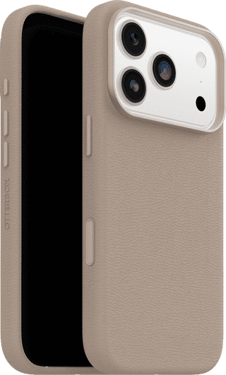 OtterBox Symmetry iPhone 17 Pro Back Cover avec Aimant MagSafe Cuir Gris