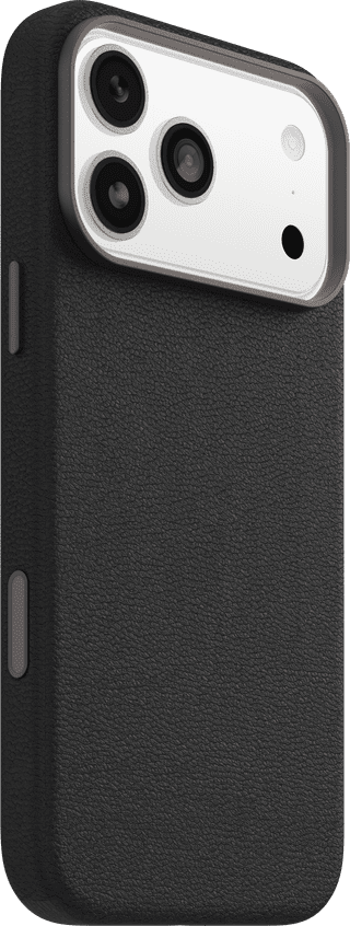 OtterBox Symmetry iPhone 17 Pro Max Back Cover met MagSafe Magneet Leer Zwart