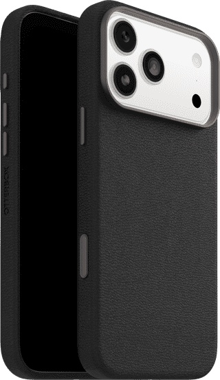 OtterBox Symmetry iPhone 17 Pro Max Back Cover met MagSafe Magneet Leer Zwart