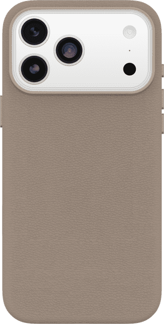 OtterBox Symmetry iPhone 17 Pro Max Back Cover with MagSafe Magnet Leather Gray