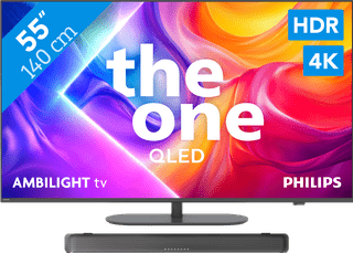 Philips Ambilight 55 inches PUS9000 QLED 4K (2025) + Philips TAB5109