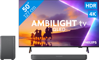 Philips Ambilight 50'' PUS8500 QLED 4K (2025) + Philips TAB5309