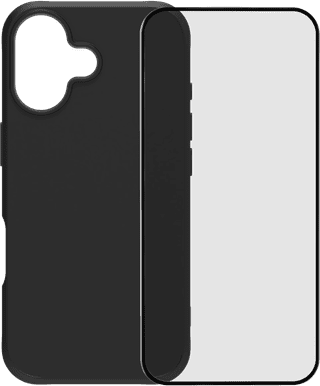 BlueBuilt Protective Back Cover avec MagSafe iPhone 17 Noir + BlueBuilt iPhone 17 Protège-écran Verre