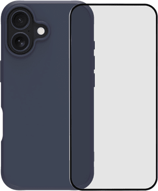 BlueBuilt Protective Back Cover avec MagSafe iPhone 17 Bleu + BlueBuilt iPhone 17 Protège-écran Verre