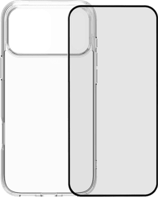 BlueBuilt Protective Back Cover iPhone 17 Pro Max Transparent + BlueBuilt iPhone 17 Pro Max Protège-écran Verre