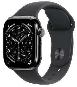 Apple Watch Series 11 Cellular 42mm Titanium Slate Sport Band S/M