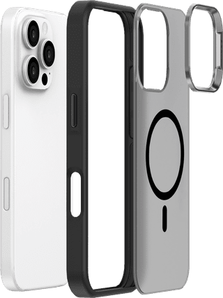 Just in Case Apple iPhone 16 Pro Back Cover with MagSafe and Fall Protection Black