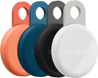 Chipolo LOOP Lot de 4 Corail, Bleu, Noir, Blanc