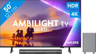 Philips Ambilight 50'' PUS8500 QLED 4K (2025) + Philips TAB6100
