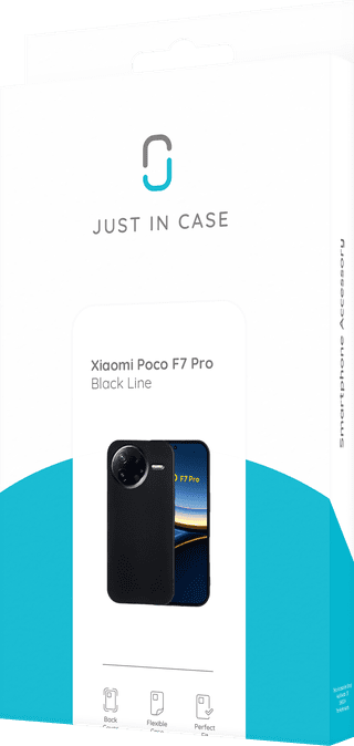Just in Case Soft Design Xiaomi Poco F7 Pro Back Cover Noir