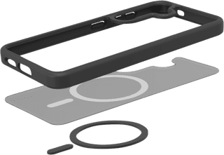 Just in Case Back Cover with Fall Protection Samsung Galaxy S24 Black with Magnet