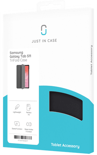 Just in Case Samsung Galaxy Tab S11 Tri-Fold Book Case Noir