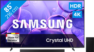 Samsung 85" Crystal UHD U8070F (2025) + Samsung HW-B750F Noir