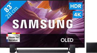 Samsung 83" OLED 4K S85F (2025) + Samsung HW-Q930F Noir