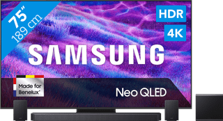 Samsung 75 inches Neo QLED QN82F 4K (2025) + Samsung HW-Q930F Black