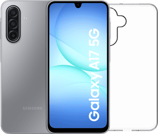 Samsung Galaxy A17 128 Go Gris 5G + BlueBuilt Back Cover Transparent