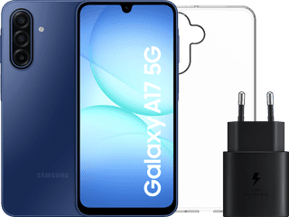 Samsung Galaxy A17 128GB Blauw 5G + Accessoirepakket