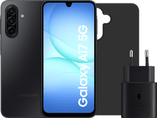 Samsung Galaxy A17 128GB Zwart 5G + Accessoirepakket