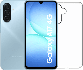 Samsung Galaxy A17 128 Go Gris 4G + BlueBuilt Back Cover Transparent