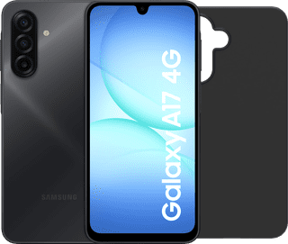 Samsung Galaxy A17 128 Go Noir 4G + BlueBuilt Back Cover Noir