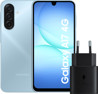 Samsung Galaxy A17 128 Go Gris 4G + Samsung Chargeur 25 Watts Noir
