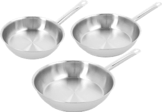 Demeyere Cosi 3 Stainless Steel Frying Pan Set 24cm + 28cm + 32cm
