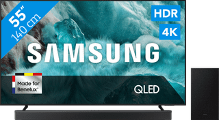Samsung 55" QLED 4K Q7F4 (2025) + Samsung HW-B750F Noir