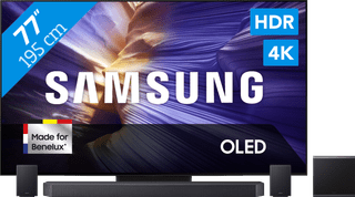 Samsung 77 inches OLED S90F (2025) + Samsung HW-Q990F Black