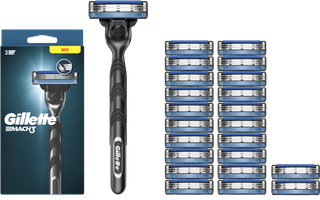 Gillette Mach3 + 23 recharges de rasoir