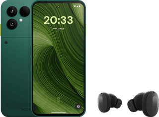 Fairphone 6 256GB Groen 5G + Fairphone Fairbuds True Wireless Earbuds Zwart
