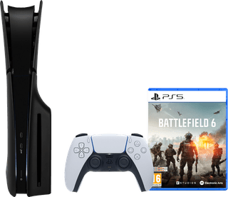 PlayStation 5 Slim Disc Edition + Battlefield 6 + Façades Noir