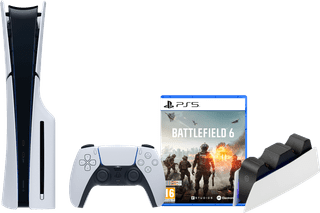 PlayStation 5 Slim Disc Edition + Battlefield 6 + Station de Charge