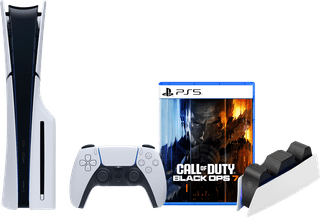 PlayStation 5 Slim Disc Edition + Call of Duty: Black Ops 7 + Charging Dock