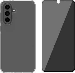 BlueBuilt Back Cover Samsung Galaxy A56 Transparent + Privacy Screen Protector