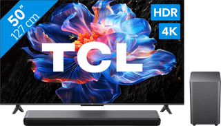 TCL 50" LED P61K 4K (2025) + TCL S55H 2.1 Barre de Son