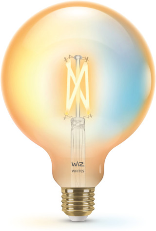WiZ Ampoule à Filament Connectée Globe XL - Lumière Blanche Chaude à Lumière Blanche Froide - E27