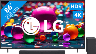 LG 86" 4K Smart UA75 + LG DSC9S