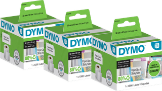 DYMO Removable Label 32x57mm 1000 Units 3-pack