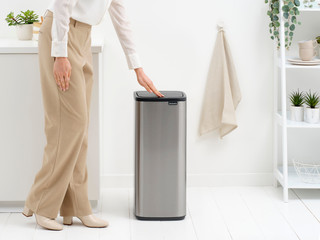 Brabantia Bo Touch Bin 30L Matte Steel Fingerprint Proof
