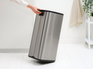 Brabantia Bo Touch Bin 30L Matte Steel Fingerprint Proof