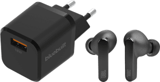 JBL Live Pro 2 Zwart + BlueBuilt Quick Charge Oplader