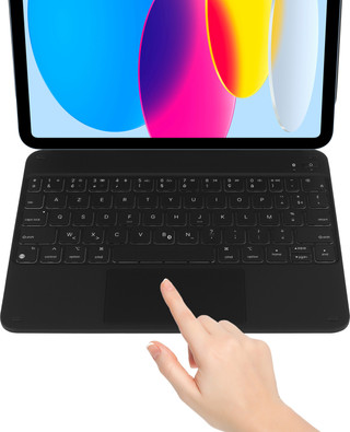 BlueBuilt Apple iPad (2025/2022) 11 Pouces Étui Clavier AZERTY Noir
