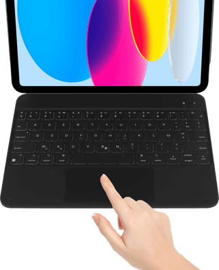 BlueBuilt Apple iPad (2025/2022) 11 Pouces Étui Clavier AZERTY Noir