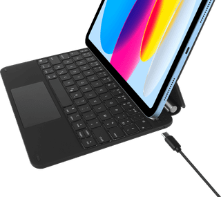 BlueBuilt Apple iPad (2025/2022) 11 Pouces Étui Clavier AZERTY Noir