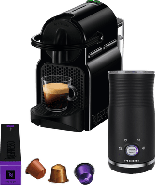 De'Longhi Nespresso Inissia EN80.B + Pierre Mousseur à Lait