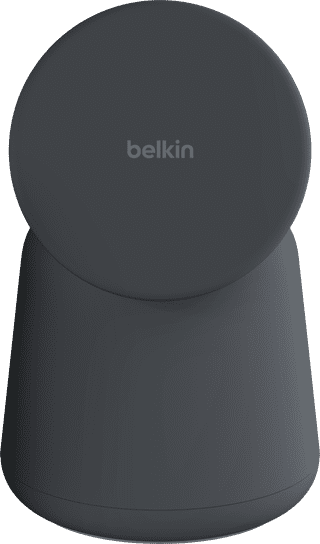 Belkin MagSafe and Qi2 2-in-1 Wireless Charger 15W with Stand Black