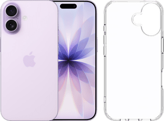 Apple iPhone 17 512GB Paars + BlueBuilt Protective Back Cover Transparant