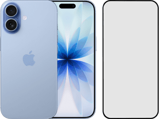 Apple iPhone 17 256GB Blue + BlueBuilt Screen Protector Glass