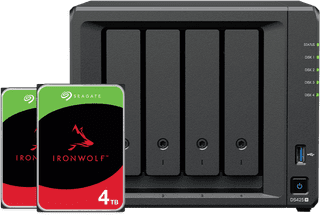 Synology DS425+ + Seagate IronWolf 4 To Lot de 2